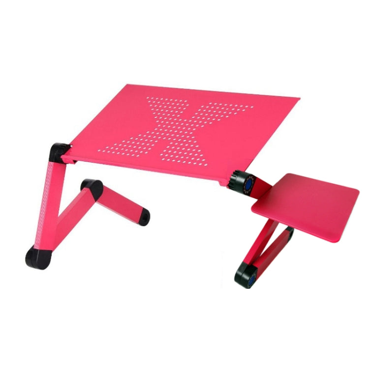 Aluminum Alloy Folding Laptop Desk, Specification: Standard X-type Vents Hole + Mouse Board
