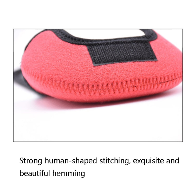 2 PCS Water Drop-Shaped Fishing Wheel Protective Case Neoprene Fish Wheel Bag