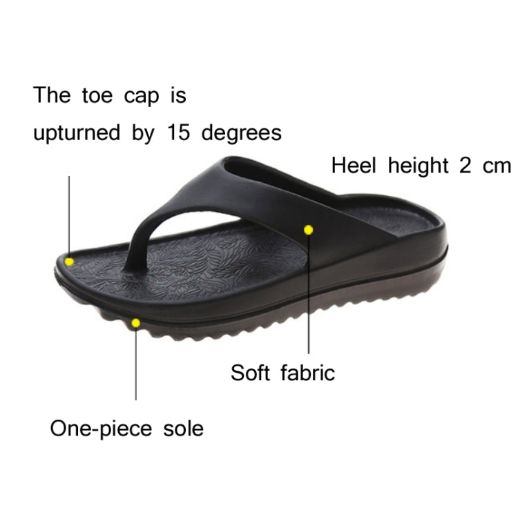 EVA Summer Outdoor Beach Flip-Flops Soft-Soled Wedges, Size: 37/38