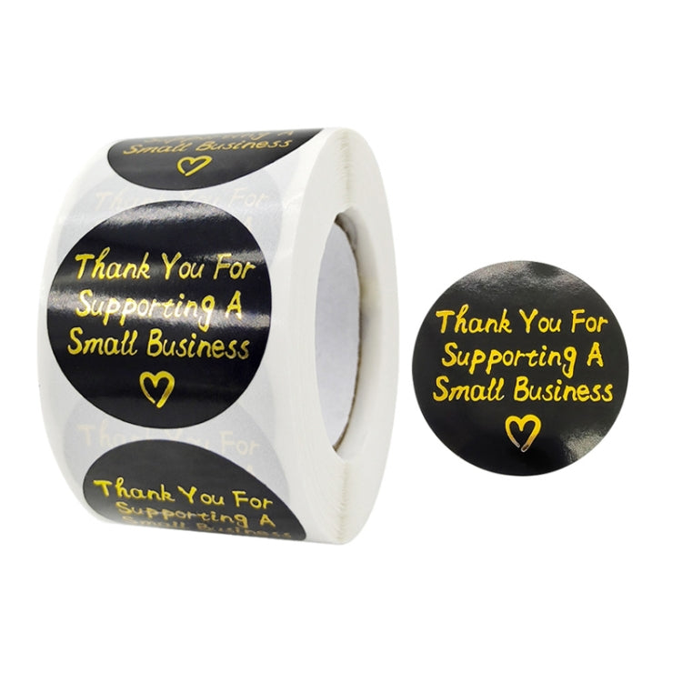 3 Rolls Stamping Thank You Sticker Envelope Sealing Sticker Gift Decoration Label, Size: 3.8cm / 1.5inch