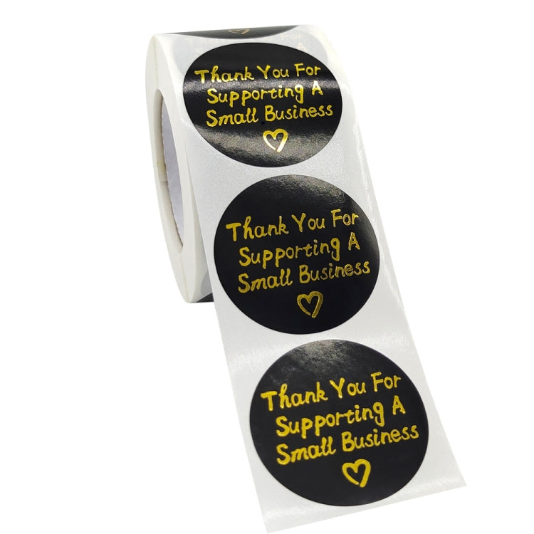 3 Rolls Stamping Thank You Sticker Envelope Sealing Sticker Gift Decoration Label, Size: 3.8cm / 1.5inch