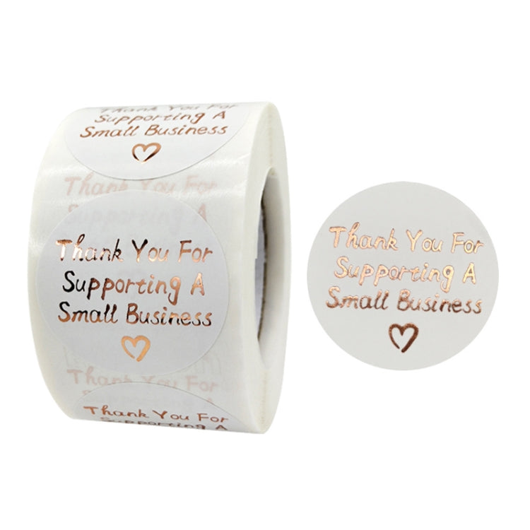 3 Rolls Stamping Thank You Sticker Envelope Sealing Sticker Gift Decoration Label, Size: 3.8cm / 1.5inch