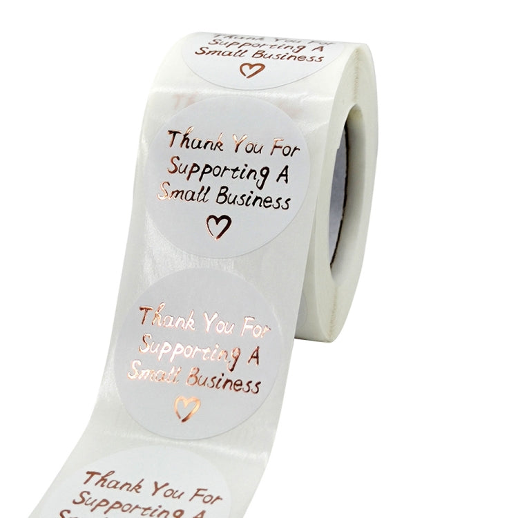 3 Rolls Stamping Thank You Sticker Envelope Sealing Sticker Gift Decoration Label, Size: 3.8cm / 1.5inch