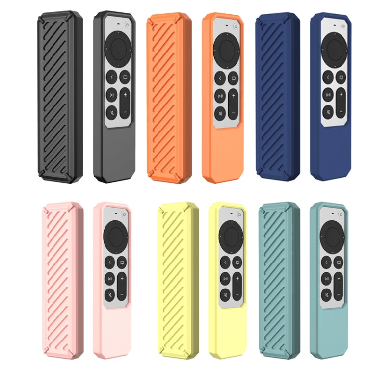 2 PCS Remote Control All-Inclusive Anti-Drop Silicone Protective Cover, Applicable Model: For Apple TV 4K 2021