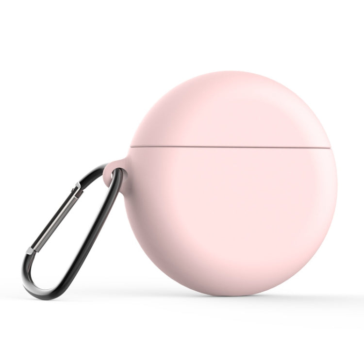 5 PCS Silicone Protective Case for Huawei FreeBuds 3, Colour: Pink + Hook