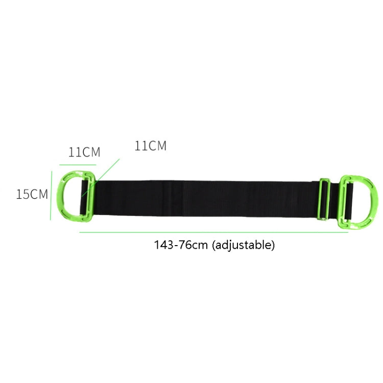 2 PCS Portable Moving Rope Heavy Goods Handling Belt(Black)