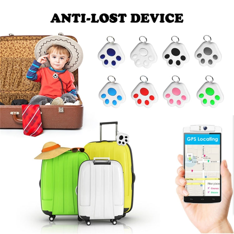 2 PCS HYC-09 Dog Paw Bluetooth Anti-Lost Device Pet Tracking Locator Keychain Smart Search Two-Way Alarm