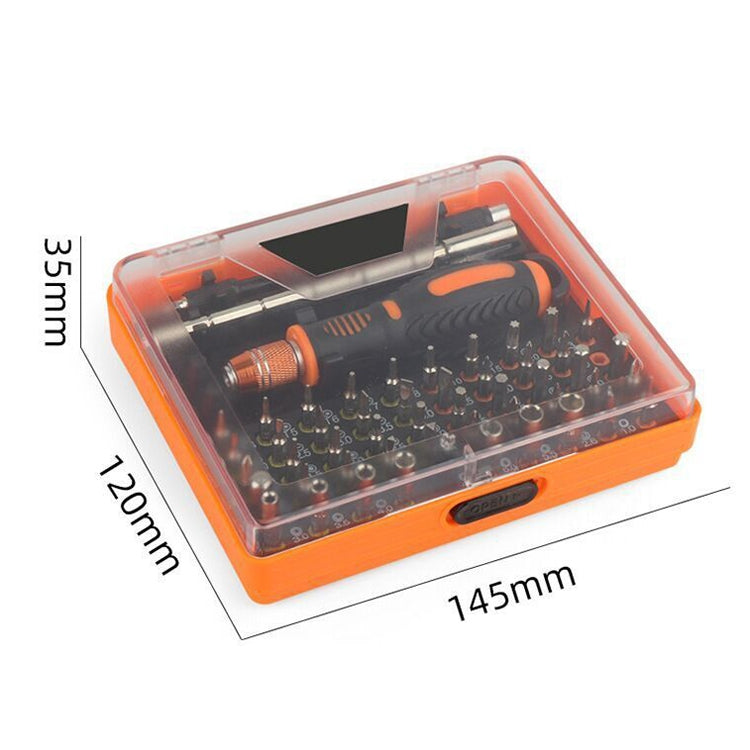 53 in 1 Multi-Function Chrome Vanadium Steel Glasses Screw Hardware Tool(Orange)