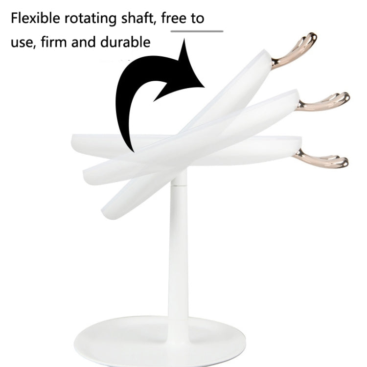 Antler LED Makeup Mirror With Fill Light Desktop Portable Small Mirror, Colour: LED Charging Model Green