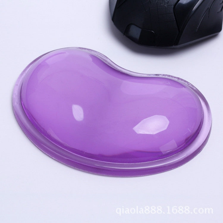 Heart-shaped Transparent Silicone Mouse Pad Non-slip Crystal Wrist Mouse Pad