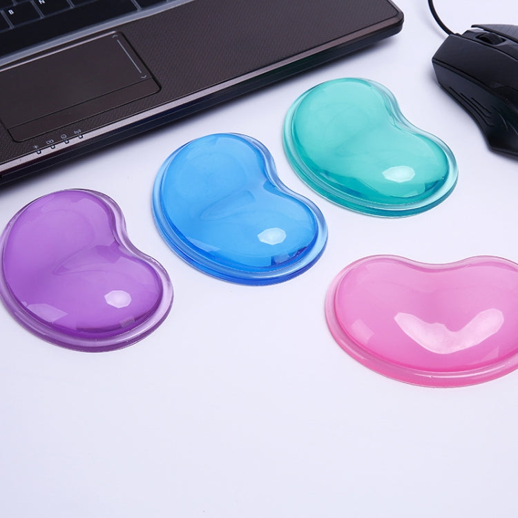 Heart-shaped Transparent Silicone Mouse Pad Non-slip Crystal Wrist Mouse Pad