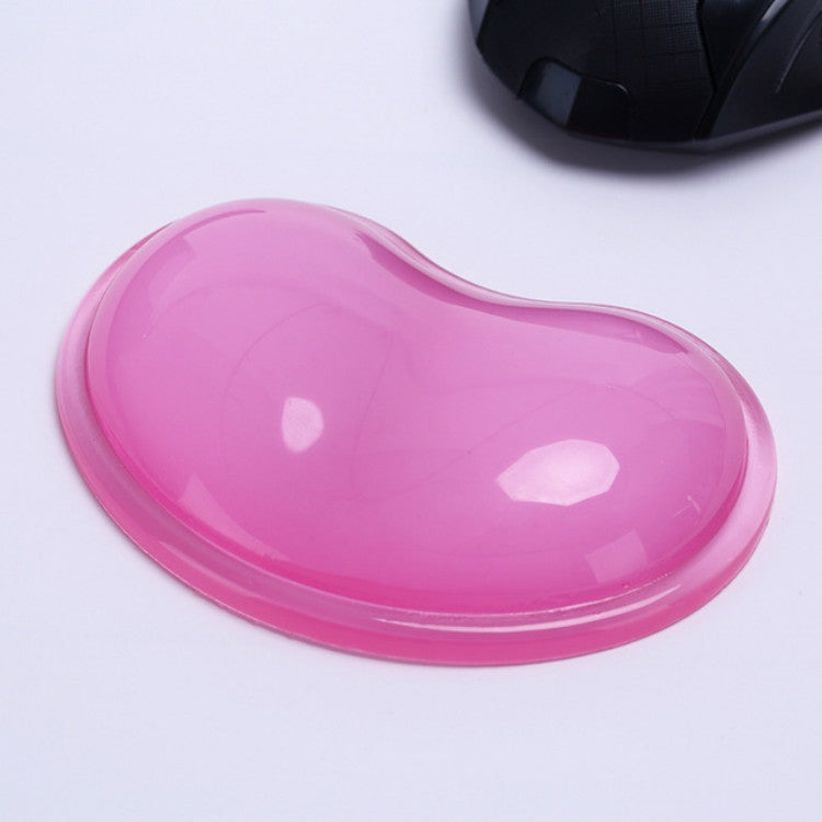 Heart-shaped Transparent Silicone Mouse Pad Non-slip Crystal Wrist Mouse Pad