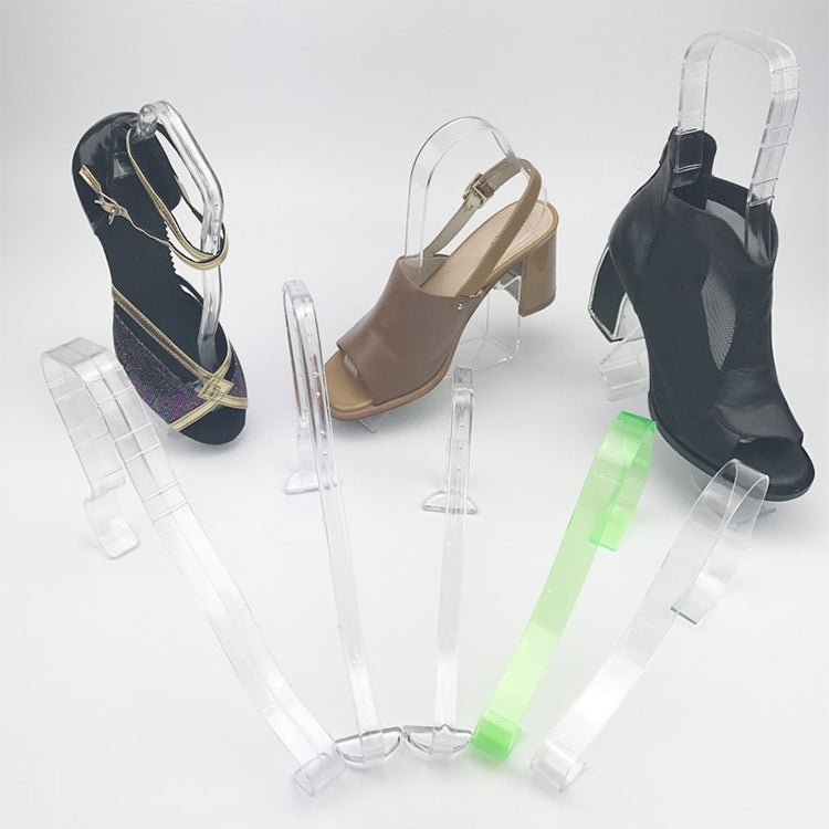 10 PCS Plastic Thickened Transparent Elastic Anti-Wrinkle Anti-Flat Shoe Rack Shoe Store Display Shoe Rack, Colour: Transparent Shoe Tree
