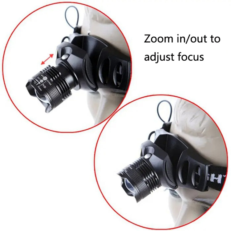 TK67 LED Aluminum Alloy Telescopic Focusing Strong Headlight Outdoor Lighting Searchlight