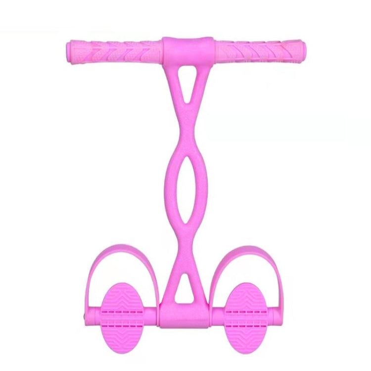 Home Fitness Pedal Tensioner Sit-Up Aid Multifunctional Elastic Rope, Specificationï¼š Little Waist Crystal (Pink)