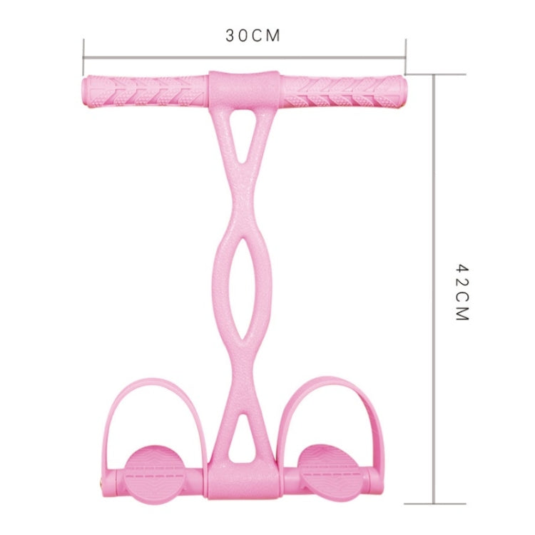 Home Fitness Pedal Tensioner Sit-Up Aid Multifunctional Elastic Rope, Specificationï¼š Little Waist Crystal (Pink)