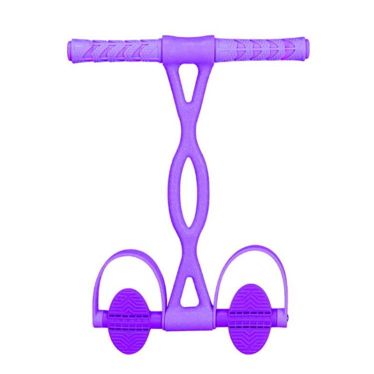 Home Fitness Pedal Tensioner Sit-Up Aid Multifunctional Elastic Rope, Specificationï¼š Little Waist Crystal (Purple)
