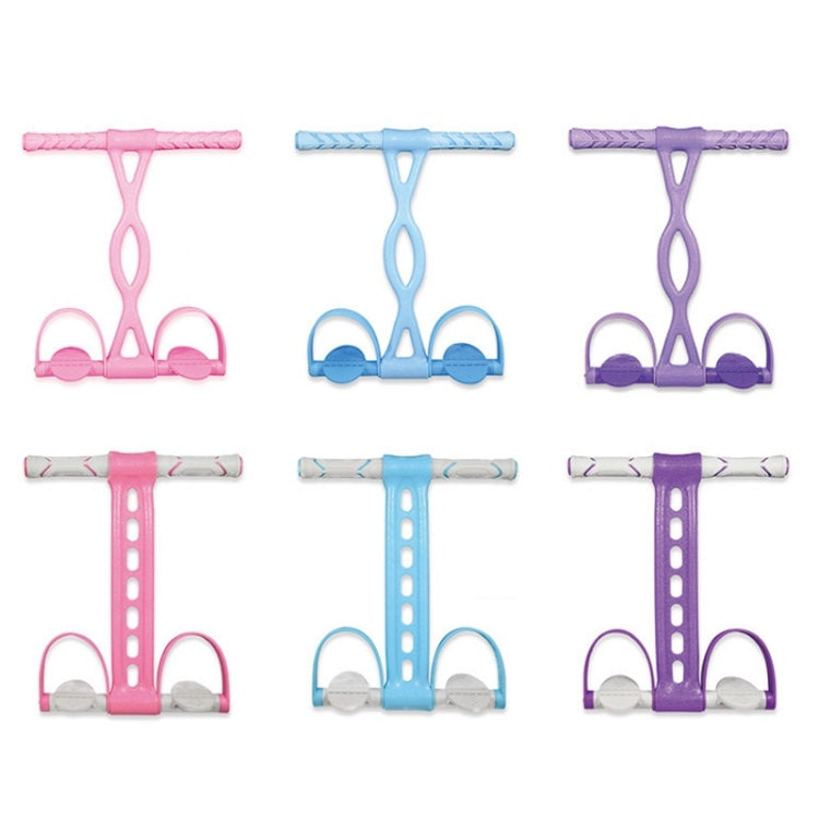 Home Fitness Pedal Tensioner Sit-Up Aid Multifunctional Elastic Rope, Specificationï¼š Little Waist Crystal (Purple)