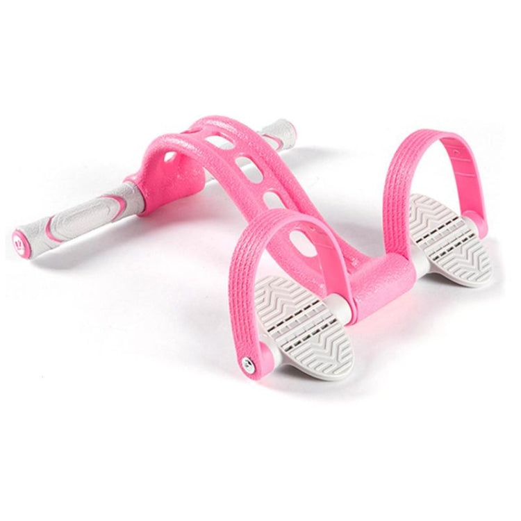 Home Fitness Pedal Tensioner Sit-Up Aid Multifunctional Elastic Rope, Specificationï¼š Enhanced Crystal (Pink)