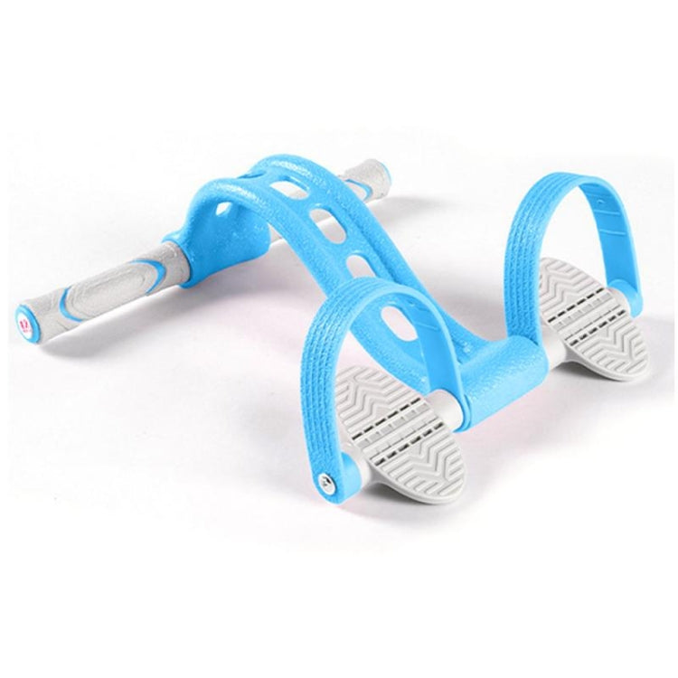 Home Fitness Pedal Tensioner Sit-Up Aid Multifunctional Elastic Rope, Specificationï¼š Enhanced Crystal (Blue)