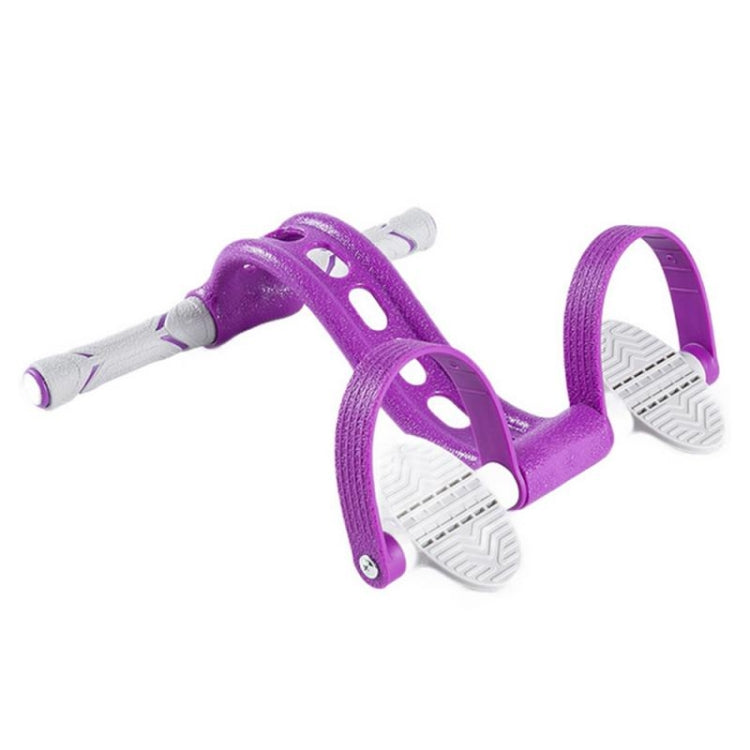 Home Fitness Pedal Tensioner Sit-Up Aid Multifunctional Elastic Rope, Specificationï¼š Enhanced Crystal (Purple)
