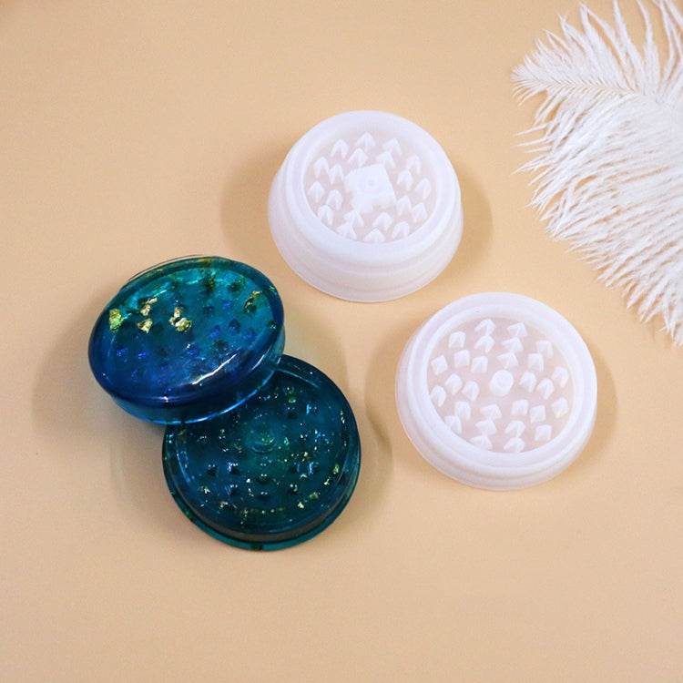 DIY Crystal Epoxy Mold Maple Leaf Ashtray Tooth Grinding Cigarette Grinding Combination Silicone Mold(Combination Set)
