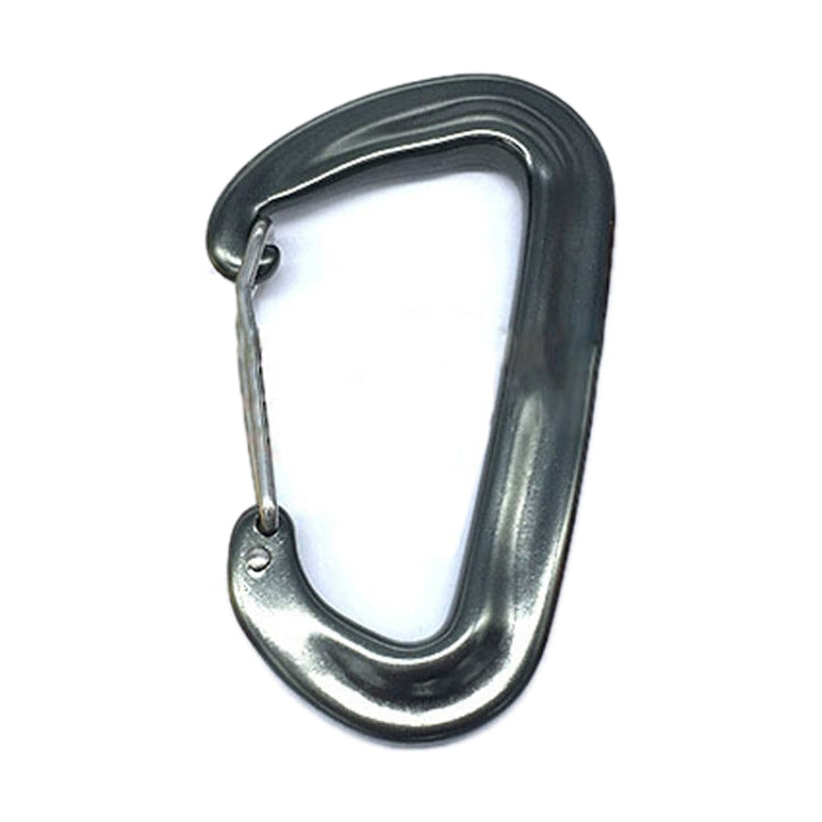 3 PCS AD802U 8cm Aluminum Alloy Mountaineering D-Shaped Spring Safety Hook, Color Random Delivery