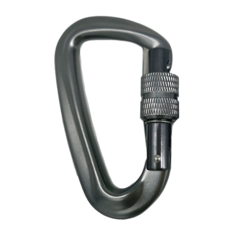 2 PCS AD802N 8cm Aluminum Alloy Mountaineering Buckle D-Shaped Backpack Climbing Outdoor Hammock Safety Buckle, Color Random Delivery