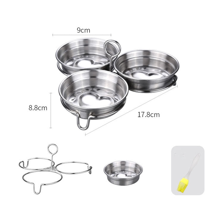 Y304 Child Breakfast Stainless Steel Egg Boiler Household Mini Multi-Function Steaming Egg Tool(No Logo)