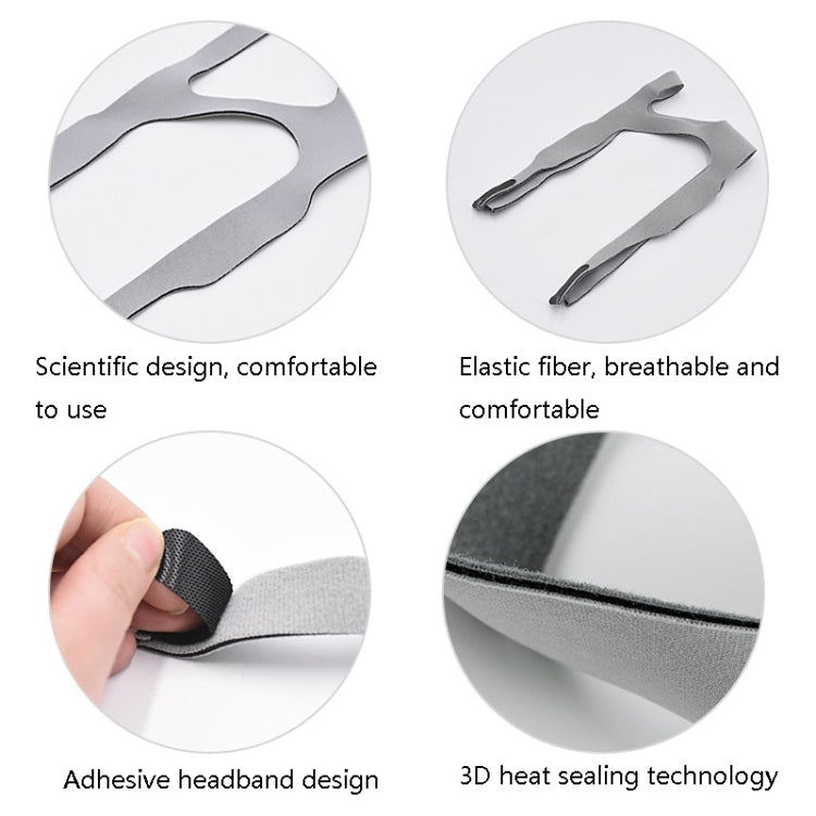 5 PCS Universal Ventilator Face Elastic Headband Ventilator Mask Fixed Integrated Strap