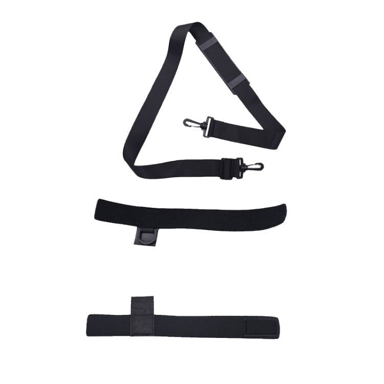 2 PCS Neoprene Fishing Rod Back Strap Adjustable Length Fishing Rod Strap(Black)