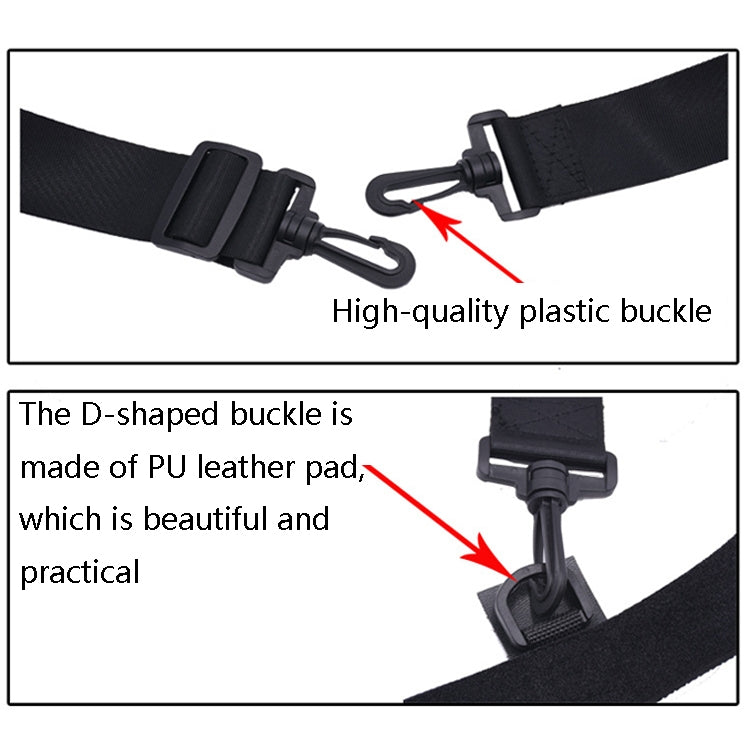 2 PCS Neoprene Fishing Rod Back Strap Adjustable Length Fishing Rod Strap(Black)