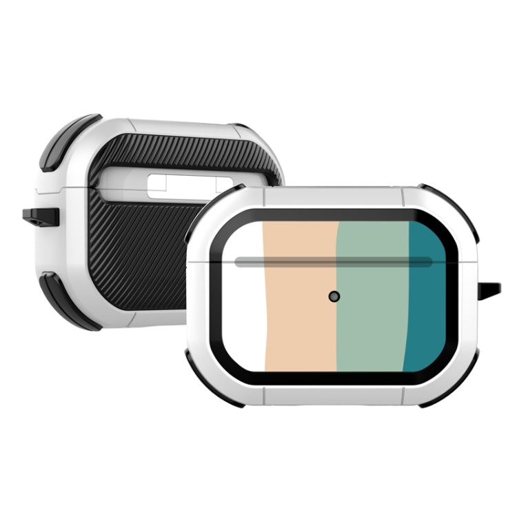 2 PCS Rainbow Amor TPU Shockproof Protection Cover Case for AirPods Pro