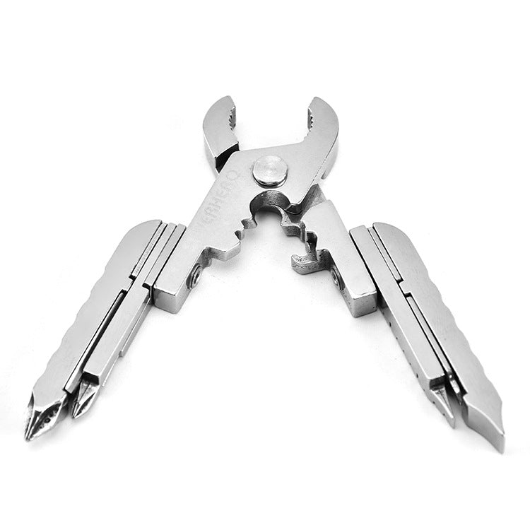 SL15-1 15 In 1 Multi-Function EDC Mini Pliers With Keychain Mobile Phone Card Pin Digital Screwdriver