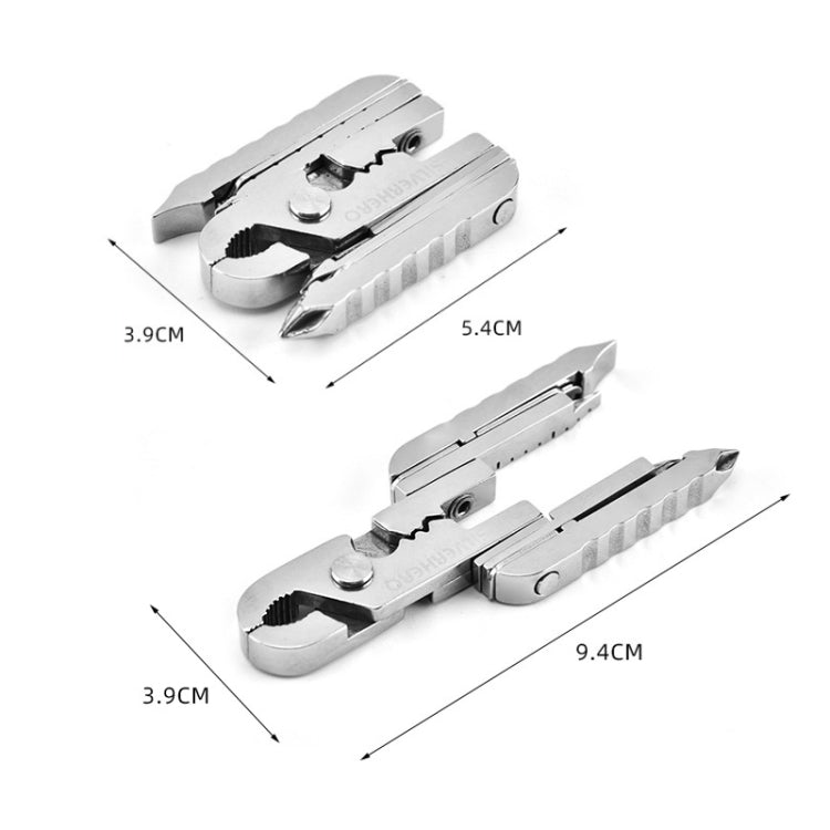 SL15-1 15 In 1 Multi-Function EDC Mini Pliers With Keychain Mobile Phone Card Pin Digital Screwdriver