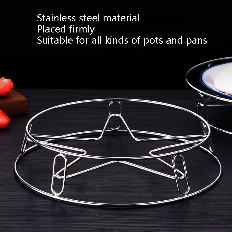 2 PCS Kitchen Insulation Anti-Hot Pan Rack Multi-Function Steamer Rack Stainless Steel Water Steaming Frame(Pan Paddle)