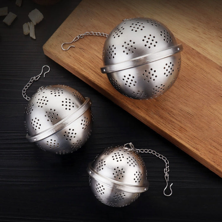 2 PCS Seasoning Ball 304 Stainless Steel Tea Spice Bag Isolation Net, Size: Small