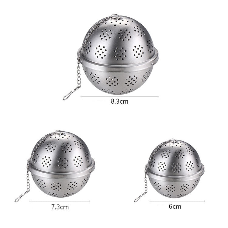 2 PCS Seasoning Ball 304 Stainless Steel Tea Spice Bag Isolation Net, Size: Medium