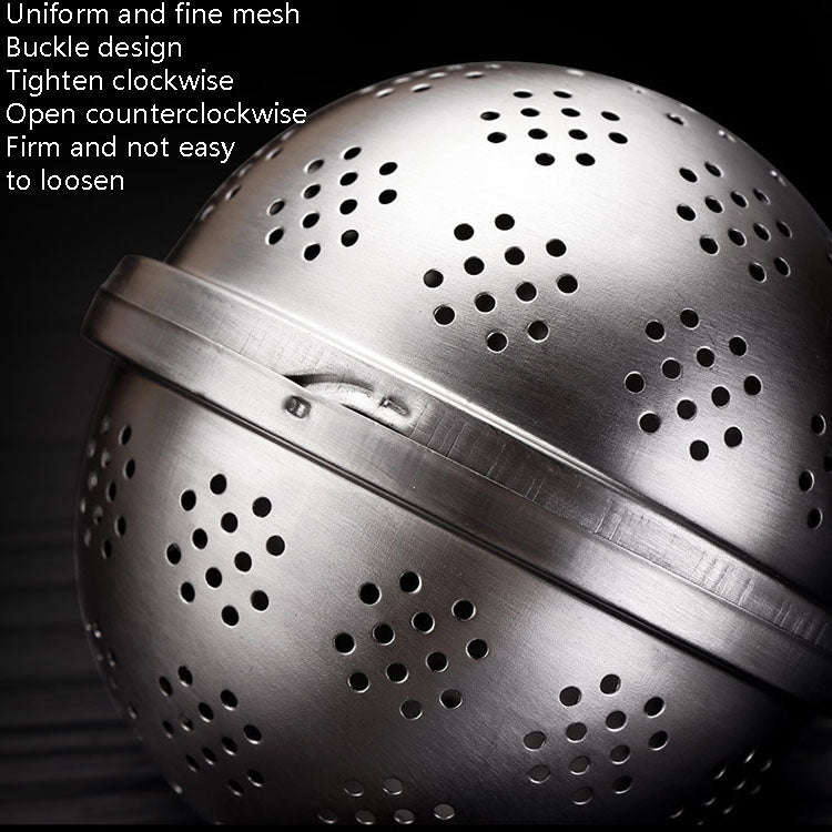 2 PCS Seasoning Ball 304 Stainless Steel Tea Spice Bag Isolation Net, Size: Medium