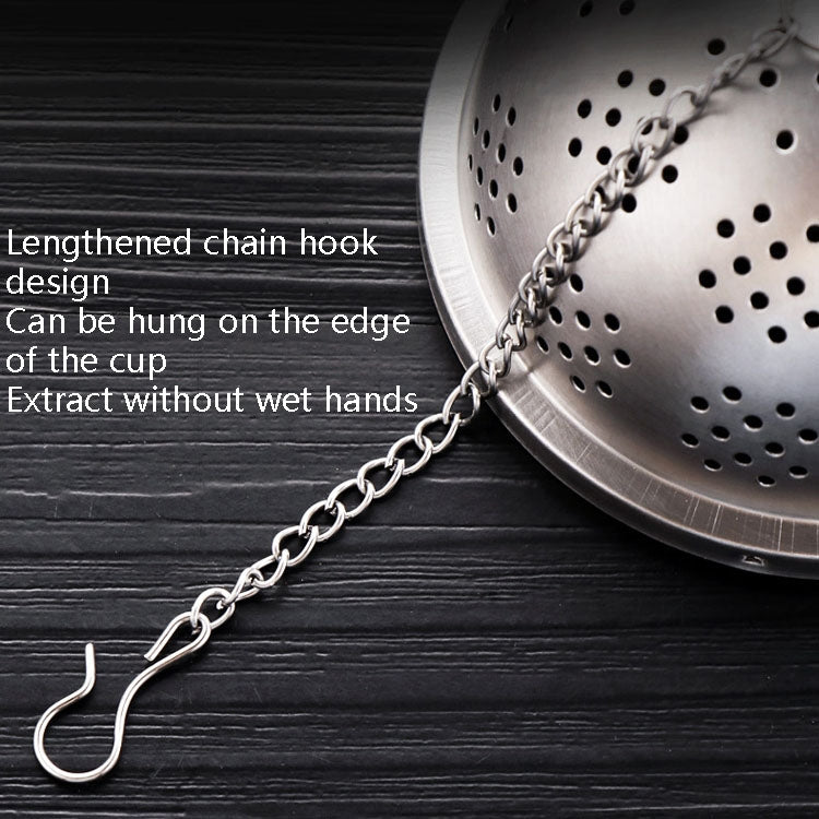 2 PCS Seasoning Ball 304 Stainless Steel Tea Spice Bag Isolation Net, Size: Medium