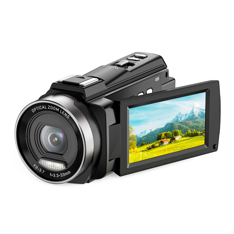 HDV265K 5K 30FPS 3.0-Inch HD Digital 3X Optical Zoom Outdoor Sports DV Camera EU Plug - Black
