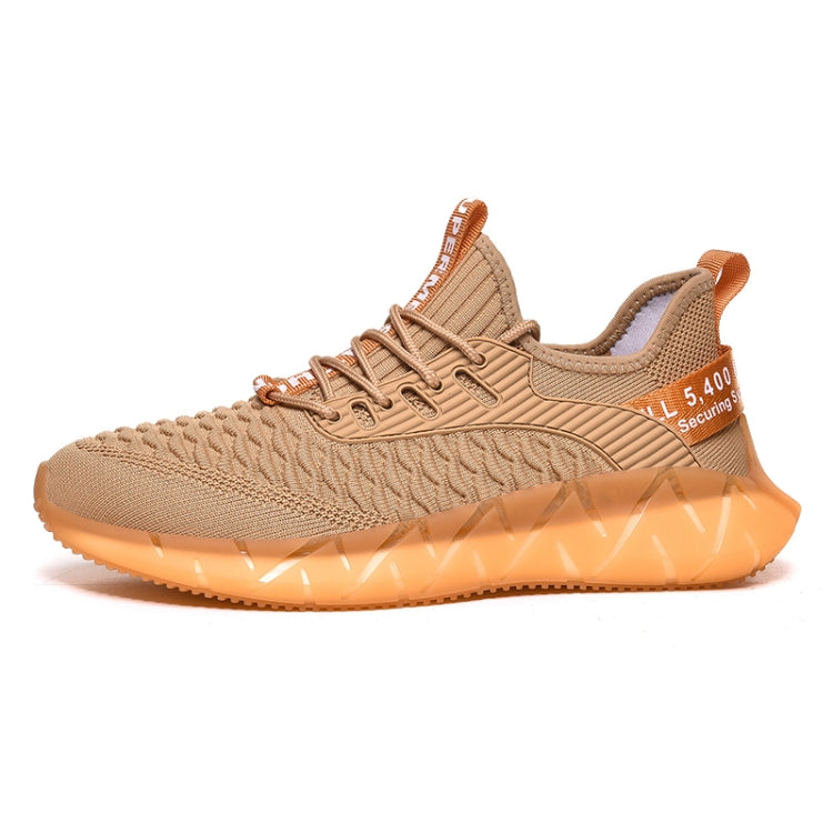Men Lightweight Breathable Mesh Sneakers Flying Woven Casual Running Shoes, Size: 40