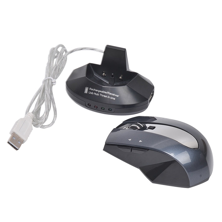 M-011G 2.4GHz 6 Keys Wireless Charging Mouse Office Game Mouse