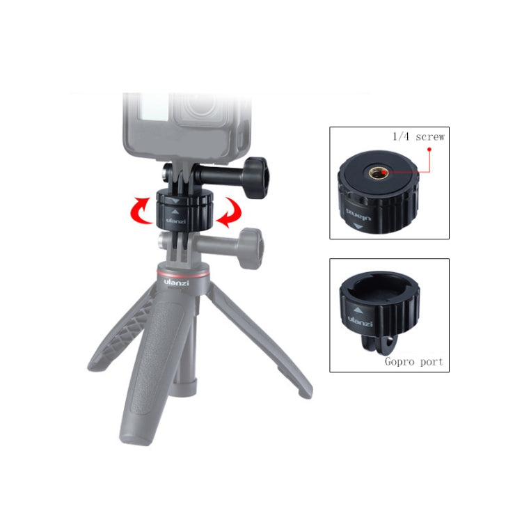 Ulanzi GP-4 4 In 1 Quick Release Magnetic Mount Adapter Kit for GoPro Hero11 Black / HERO10 Black /9 Black /8 Black /7 /6 /5 /5 Session /4 Session /4 /3+ /3 /2 /1, DJI Osmo Action and Other Action Cameras(Black)