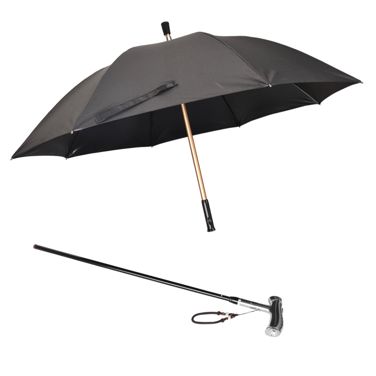 MF--69 Multifunctional Climbing Crutch Umbrella Alarm Lighting Hand-Cranked Power Umbrella