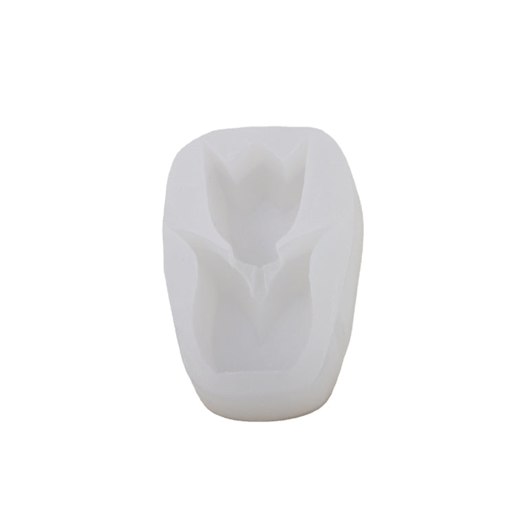 Three-Dimensional Cut Tulip Fragrance Candle Silicone Mold Gypsum Decoration Diffusion Mold(Tulip)