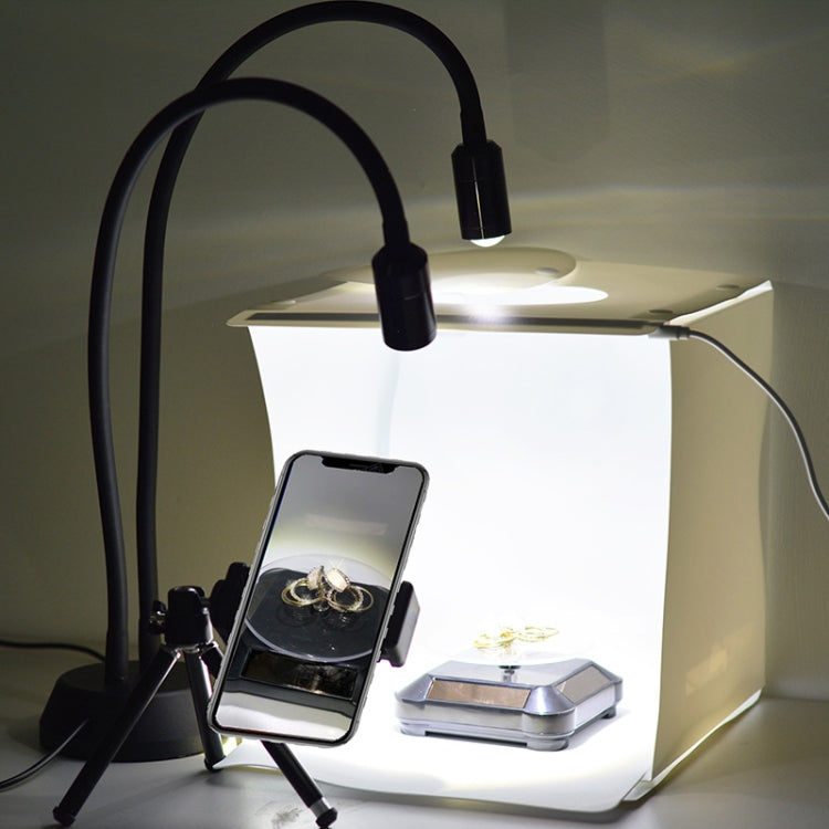 LED Jewelry Photo Spotlights Table Lamps Take Wenwan Diamond Jadeite Jade Live Lights Fill Light Spotlight Can Be Adjusted,Style:  Double Head Family Portrait