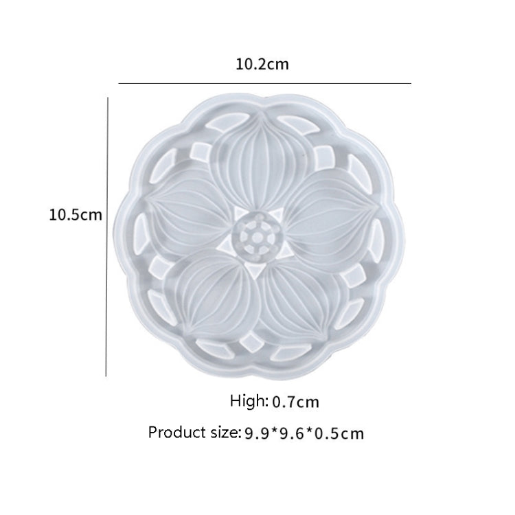4 PCS JX-160 Crystal Epint DIY Mold Irregular Resin Cup Pad Mold, Specification: 02