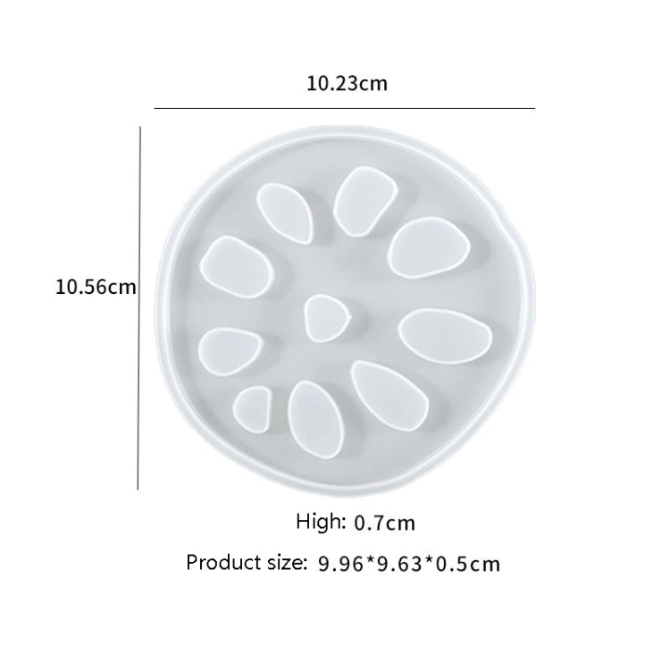 4 PCS JX-160 Crystal Epint DIY Mold Irregular Resin Cup Pad Mold, Specification: 03