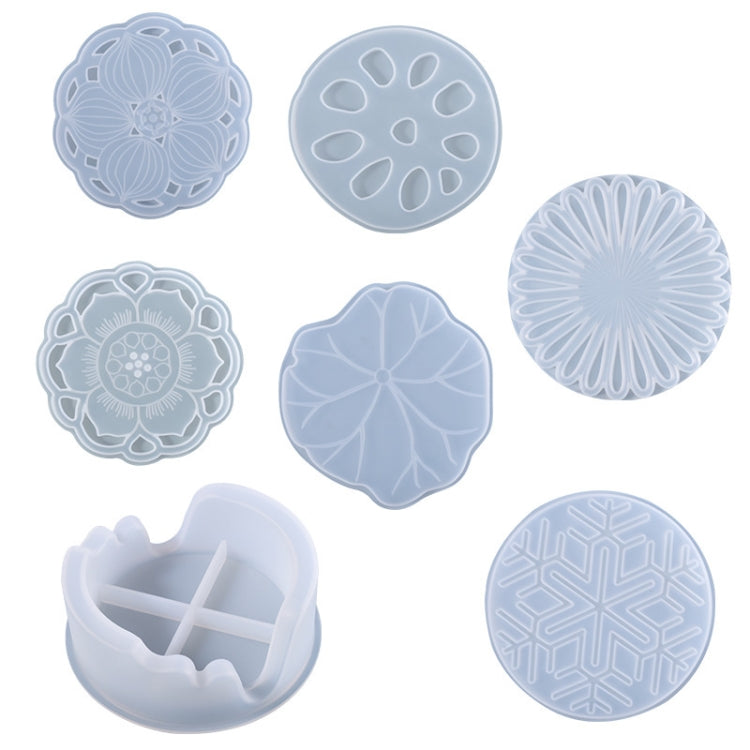4 PCS JX-160 Crystal Epint DIY Mold Irregular Resin Cup Pad Mold, Specification: 03